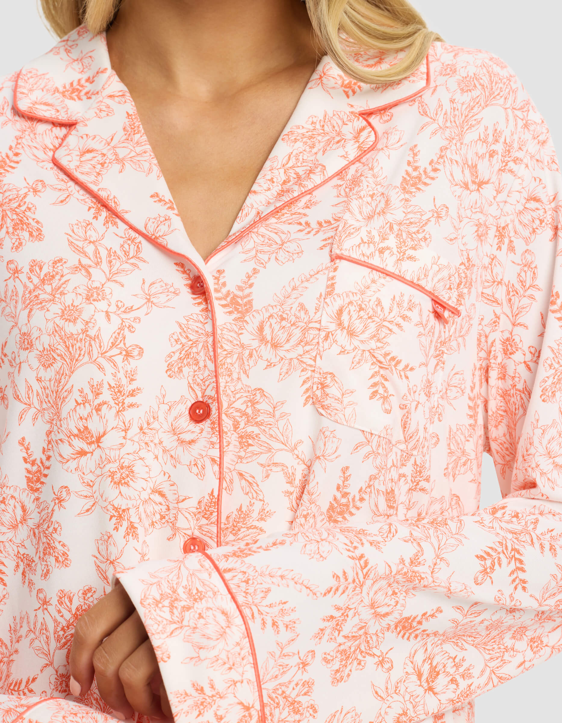 Women's Bamboo Stretch-Knit Long Sleeve Pajama Top - Last Chance