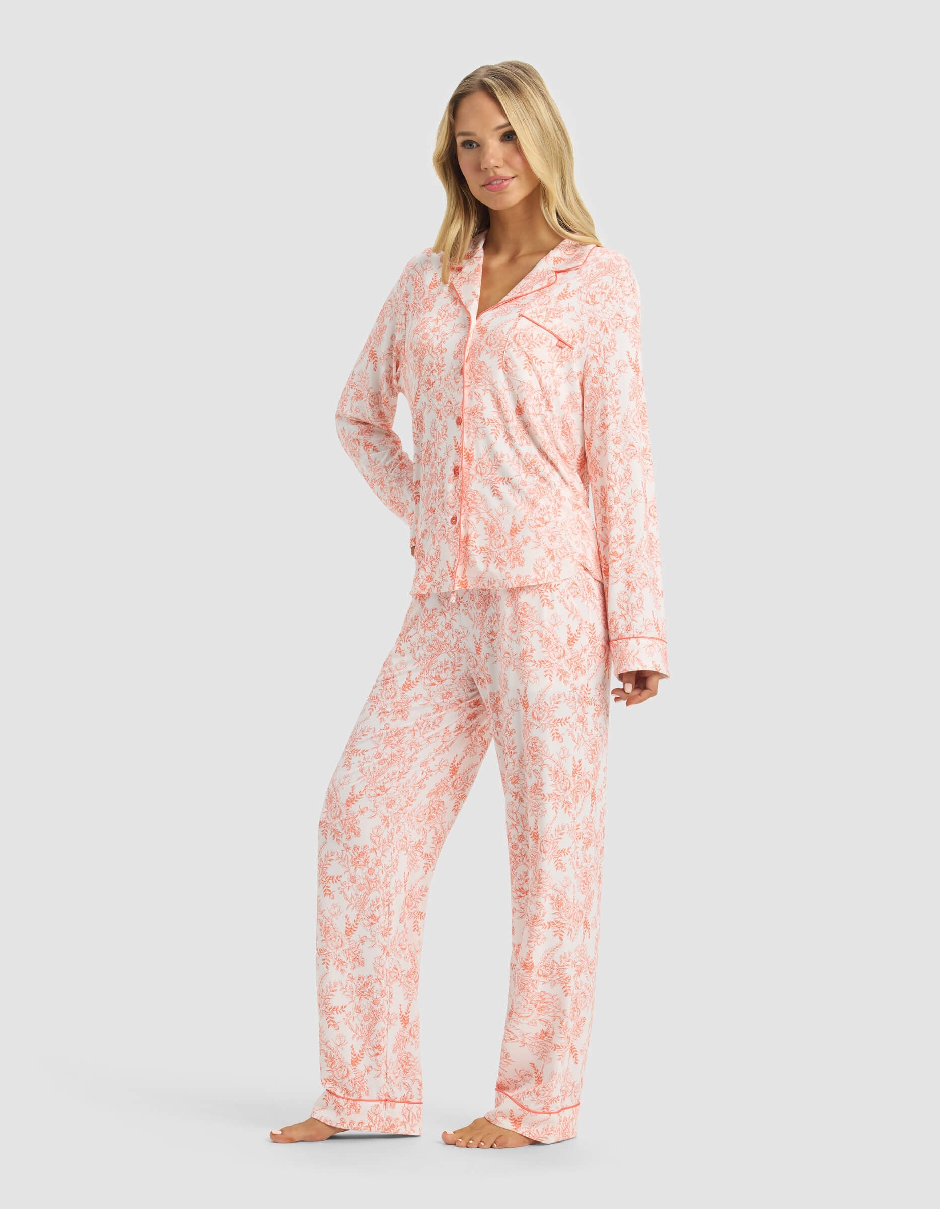 Women's Bamboo Stretch-Knit Long Sleeve Pajama Top - Last Chance